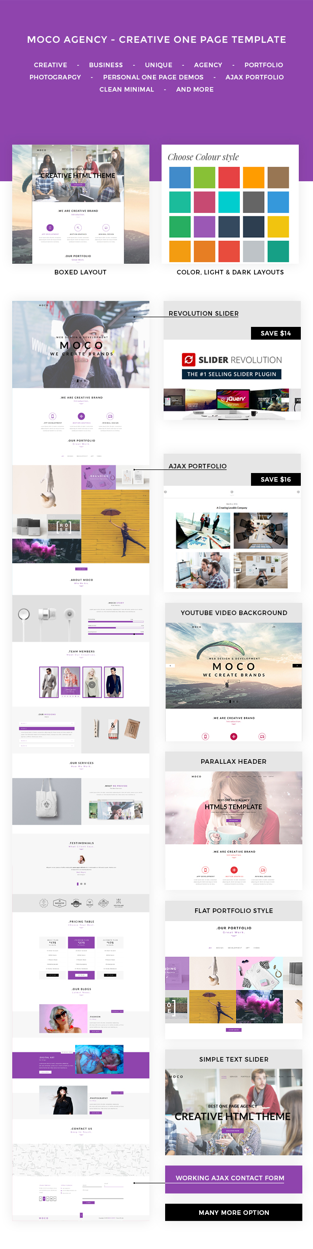 Moco - Creative One Page HTML5 Template - 1